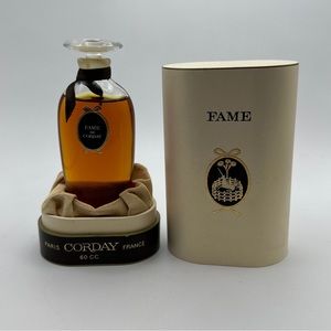 Rare Vintage Corday Fame 60 CC Flacon, Parfum Extrait 1950’s